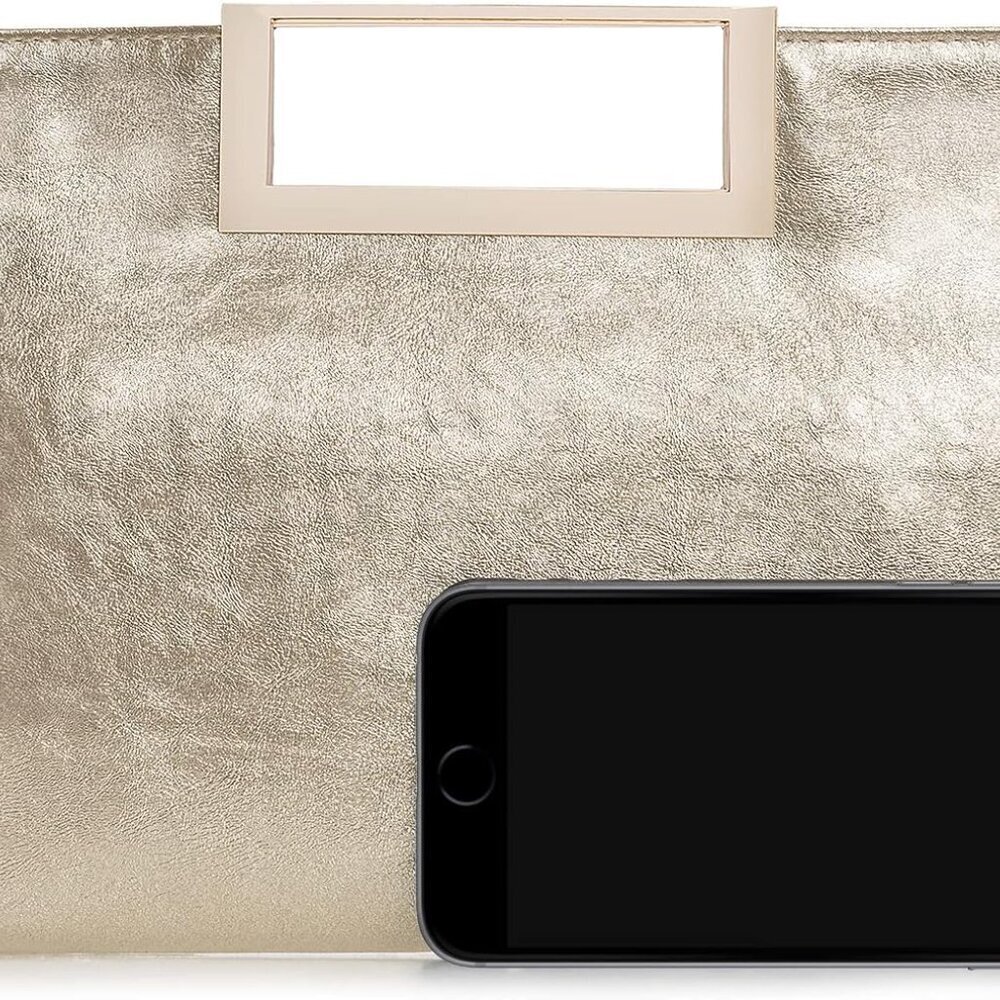 PU Leather Clutch Bag Women Convertible Purse for Formal Events Casual Parties - Picture 3 of 7